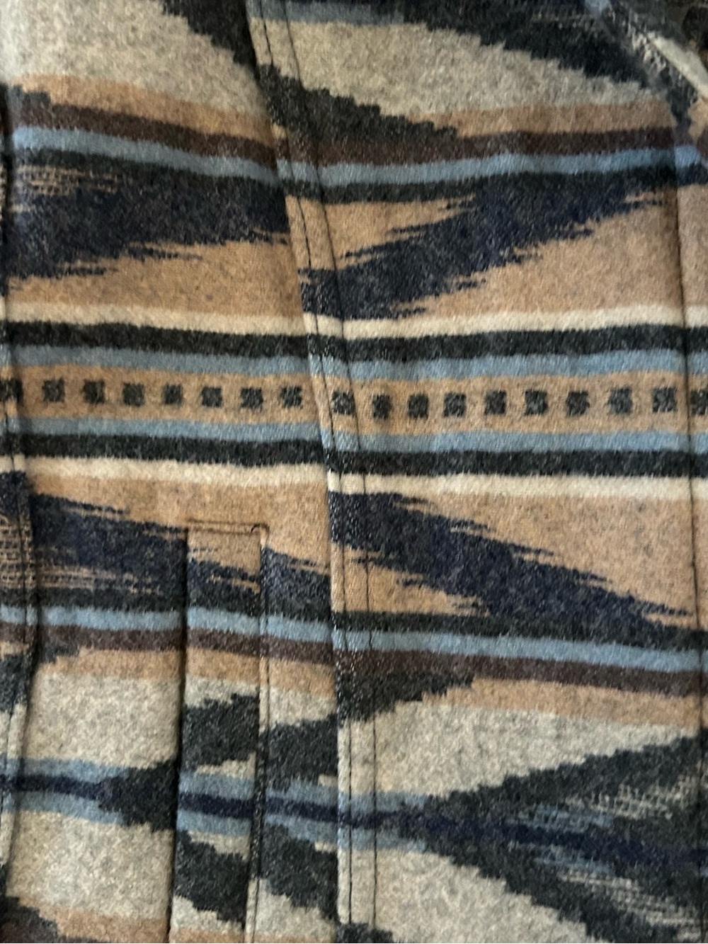Pendleton Navy, Tan & Cream Aztec-Patterned Blazer - Picture 4 of 8